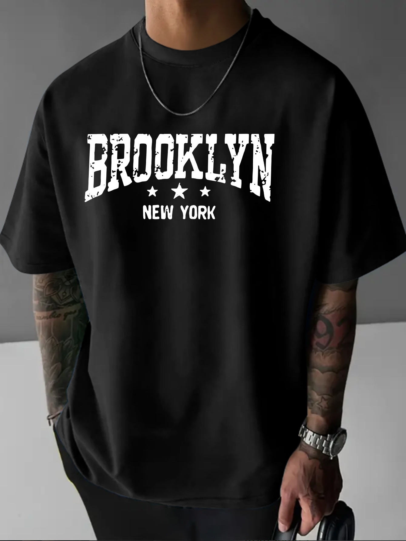 York Men'S Fashion - Atasan Kaus Lengan Pendek Leher Bulat