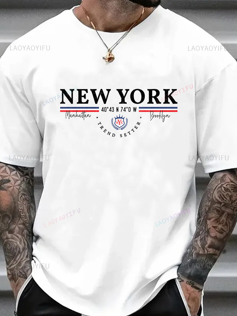 York Men'S Fashion - Kaos Grafis New York Unisex Vintage