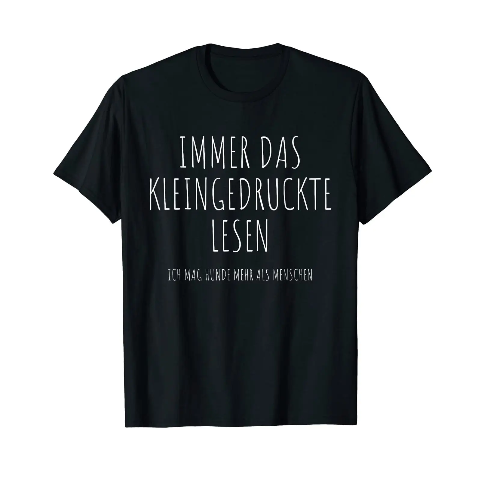 Men'S Fashion Mag - Kaos dengan tulisan bahasa Jerman 'Ich