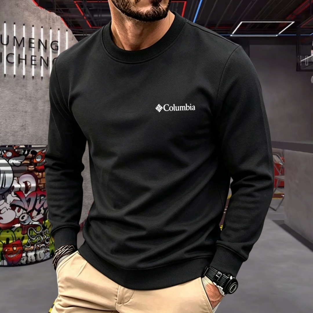 Men'S Fashion T Shirts - Kaos oblong pria lengan panjang berbahan