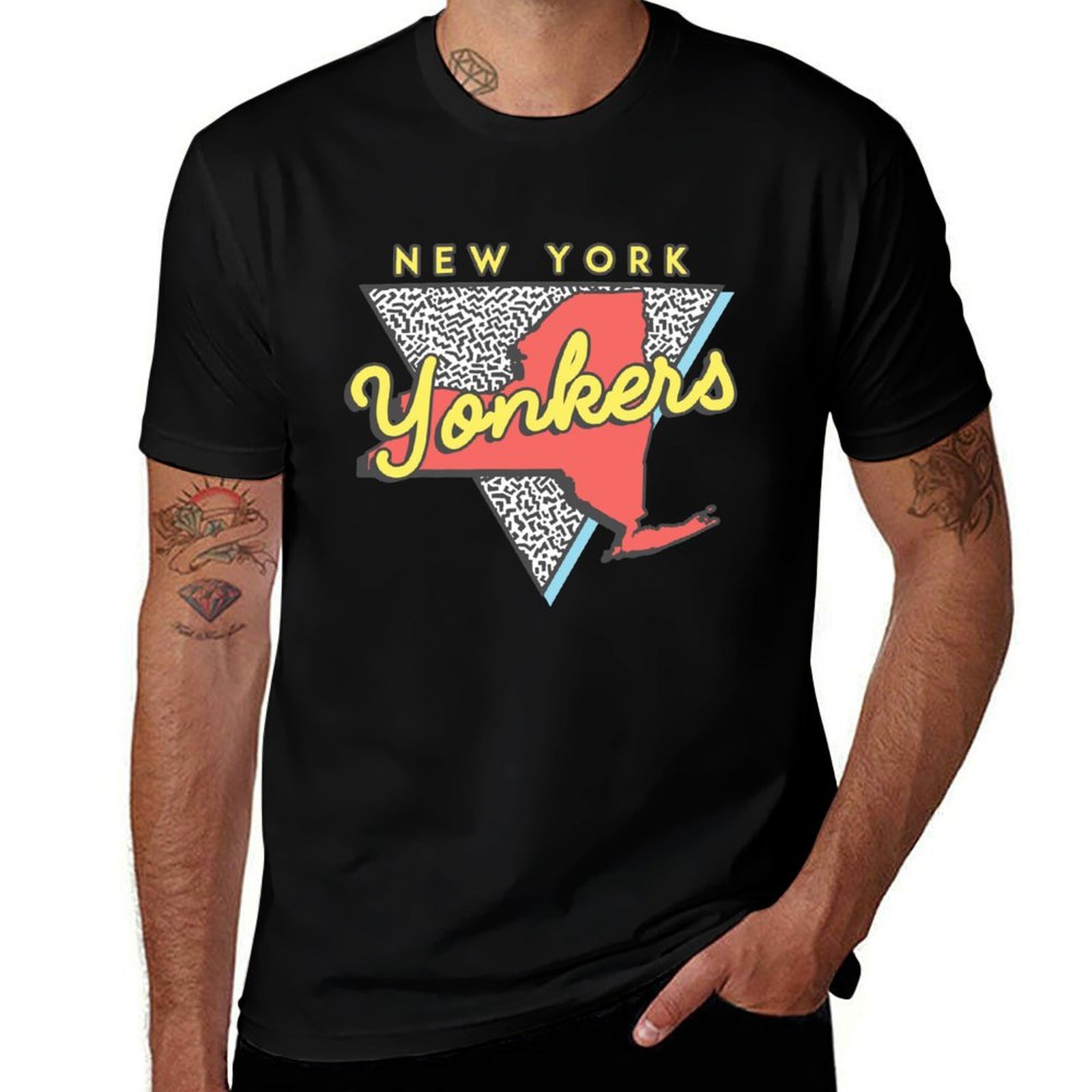 York Men'S Fashion - Kaos Vintage Yonkers New York Souvenirs