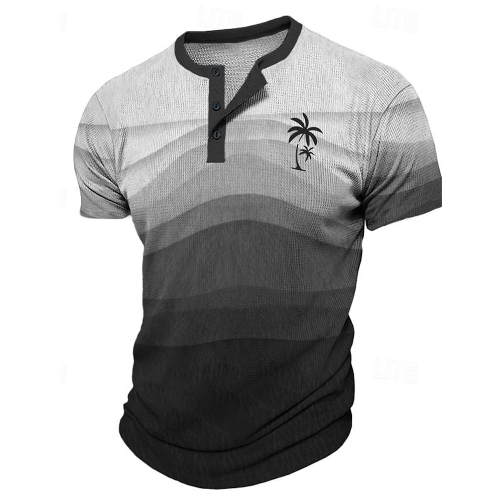 Men'S Fashion T Shirts - Kaos Pria Lucu Motif Pohon Kelapa