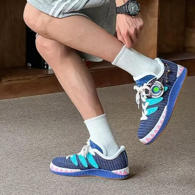 Mens Fashion Trainers 2025 - Sepatu Desainer Pria Oranye Fashion Musim