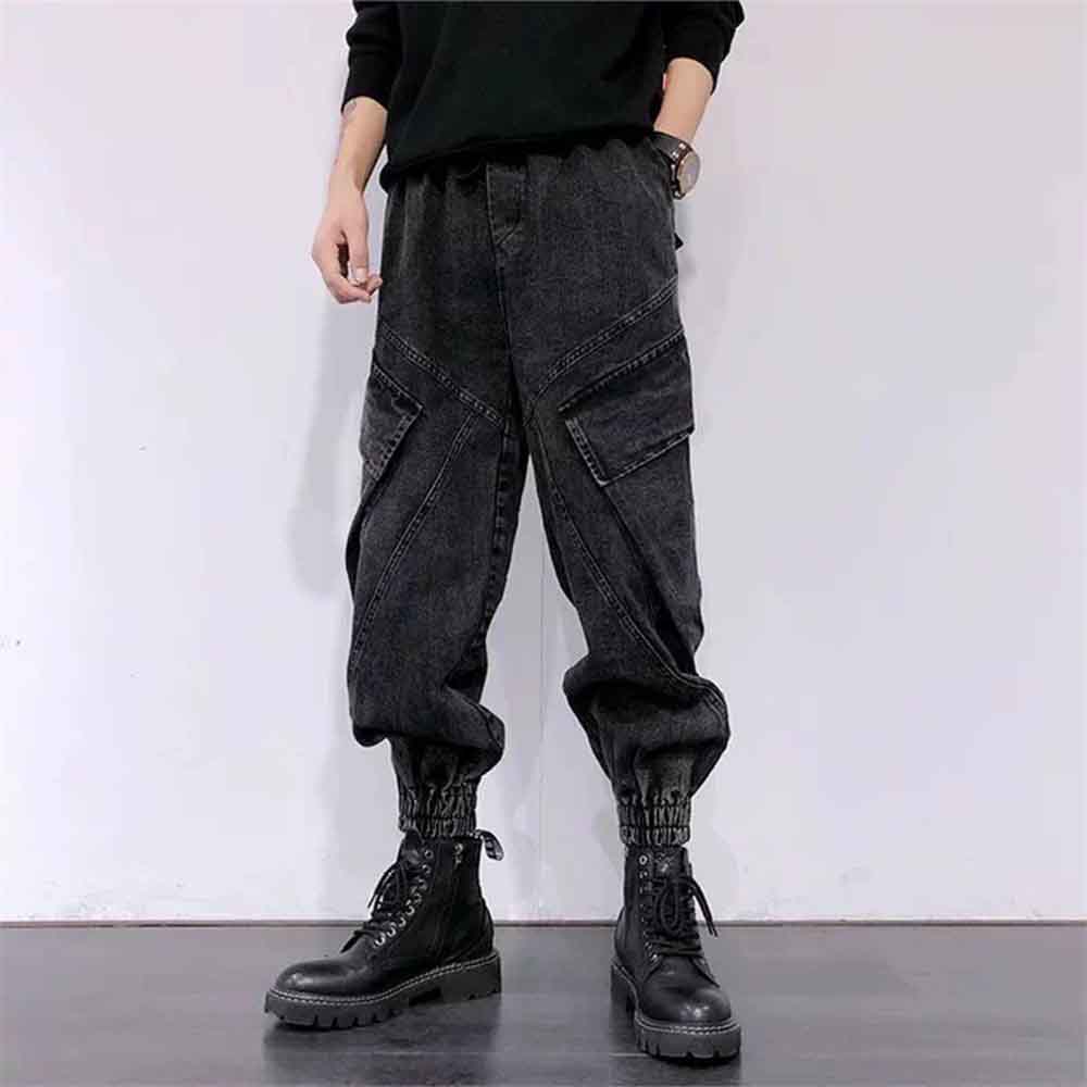 Men'S Fashion Jeans 2025 - Celana Denim Pria Warna Solid Musim