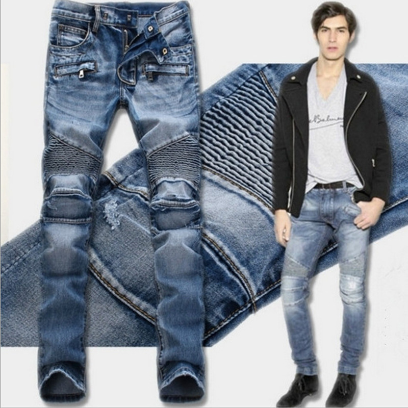 Celana Sepeda Motor Baru 2025  - Men'S Fashion Jeans 2025 ulasan dan harga