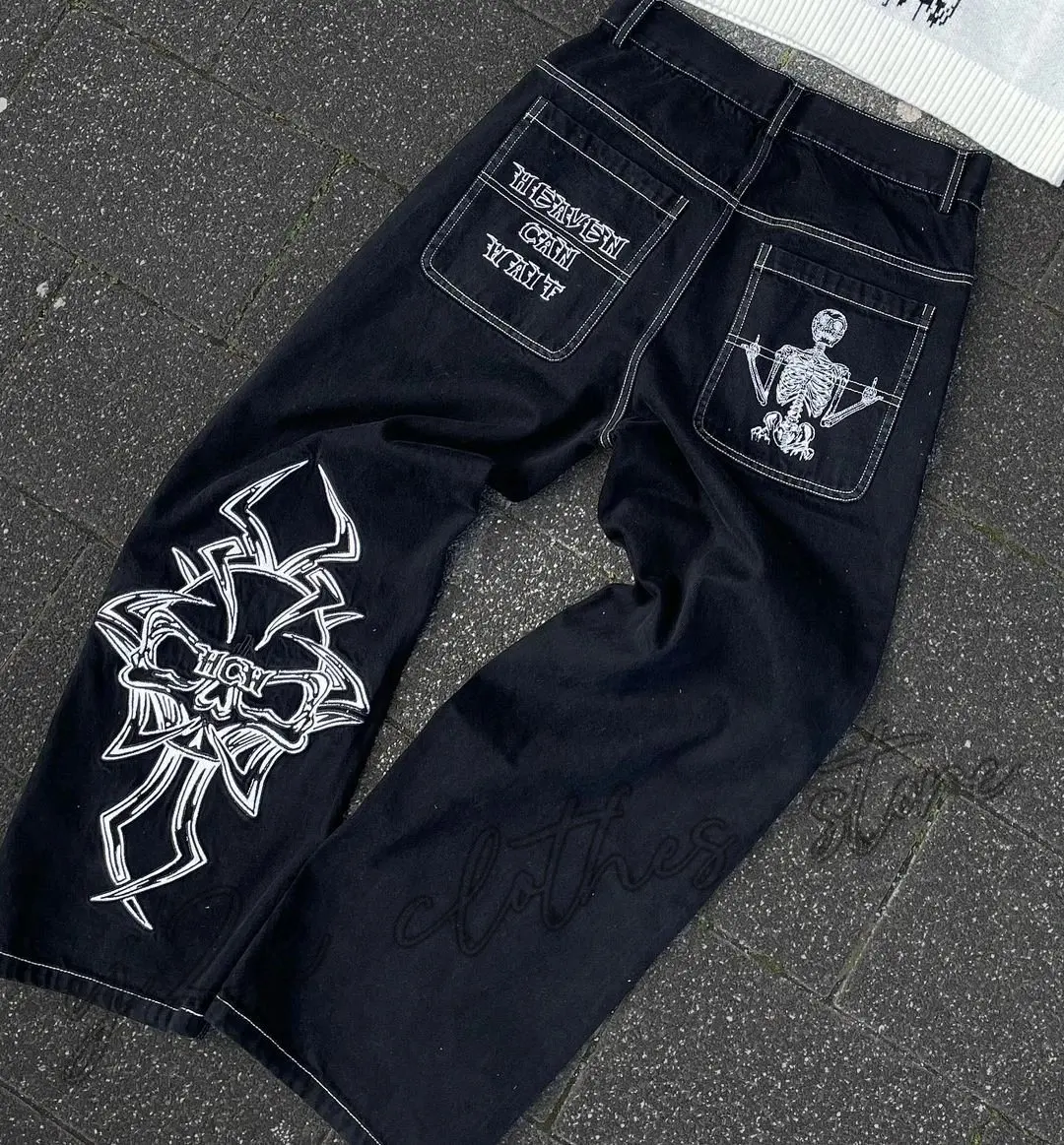 Jeans Gambar Cetak Baru 2025 J - Men'S Fashion Jeans 2025 ulasan dan harga
