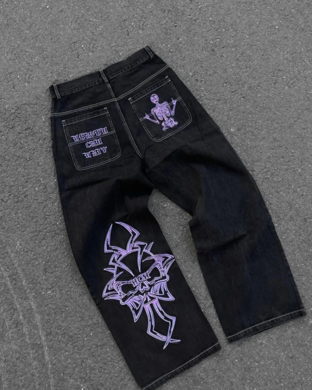 Jeans Gambar Cetak Baru 2025 J - Men'S Fashion Jeans 2025 ulasan dan harga
