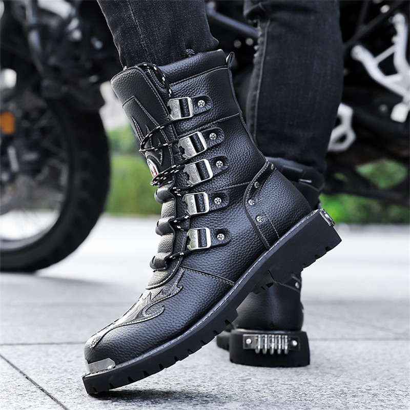 Sepatu Bot Sepeda Motor Empat  - Men'S Fashion Plus ulasan dan harga