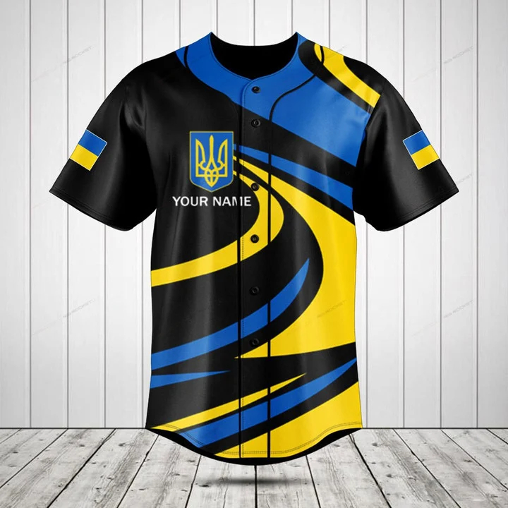 Kaos Kancing Grafis Lambang Uk - Mens Fashion Baseball Jersey ulasan dan harga