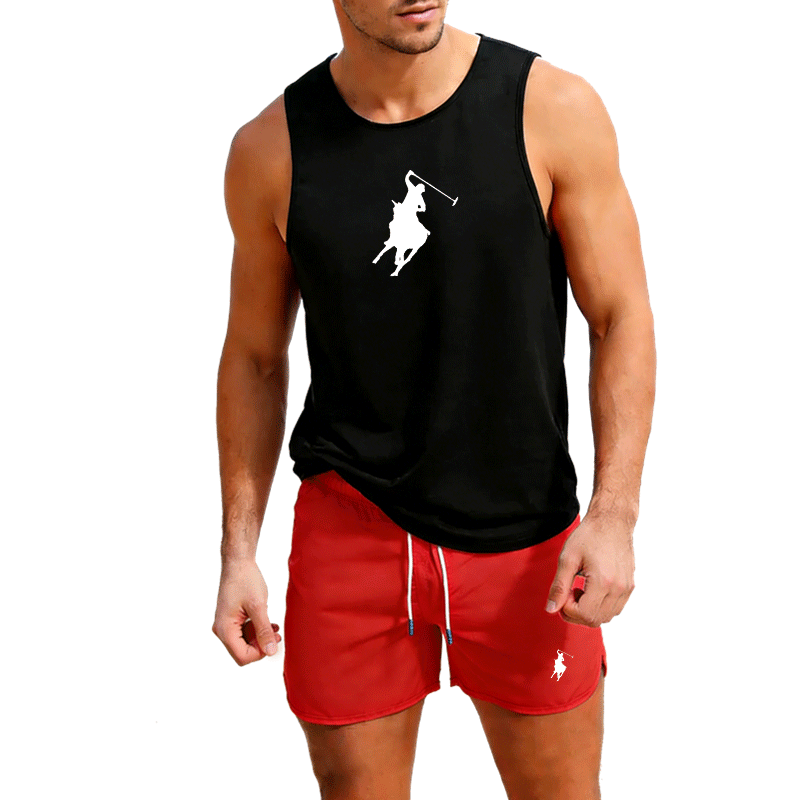 Set Rompi dan Celana Pendek Mu - Mens Fashion Summer ulasan dan harga