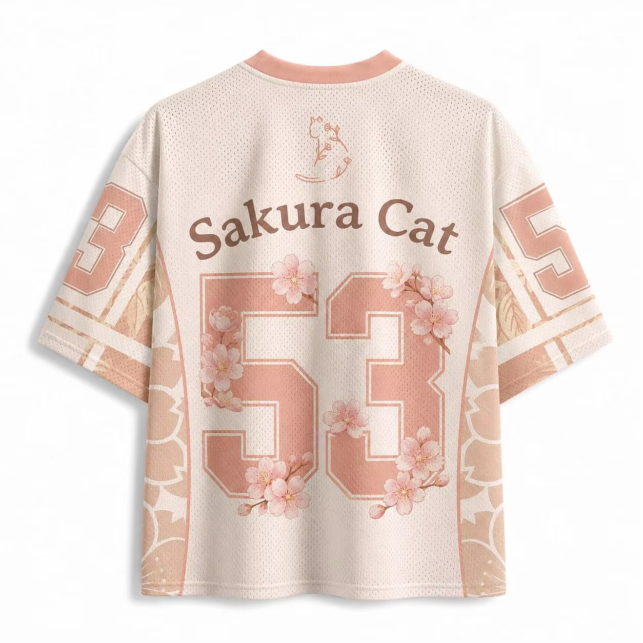Kaos Sakura Tree Cat 2026 Fash - Men'S Fashion V Neck T Shirts ulasan dan harga