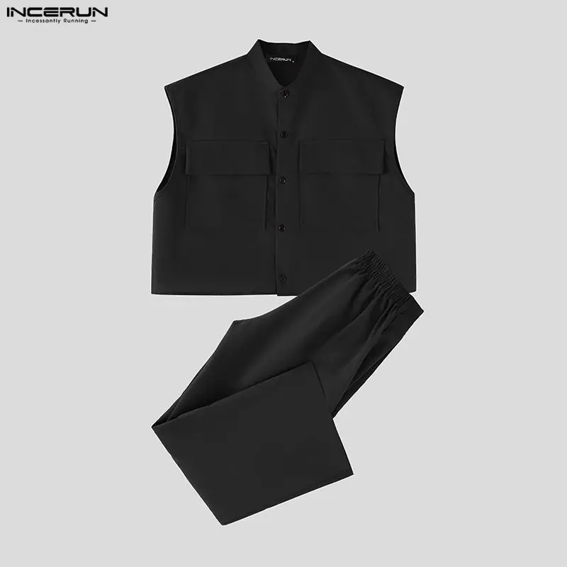 INCERUN Set Pria Atasan Crop T - Men'S Fashion For 2026 ulasan dan harga