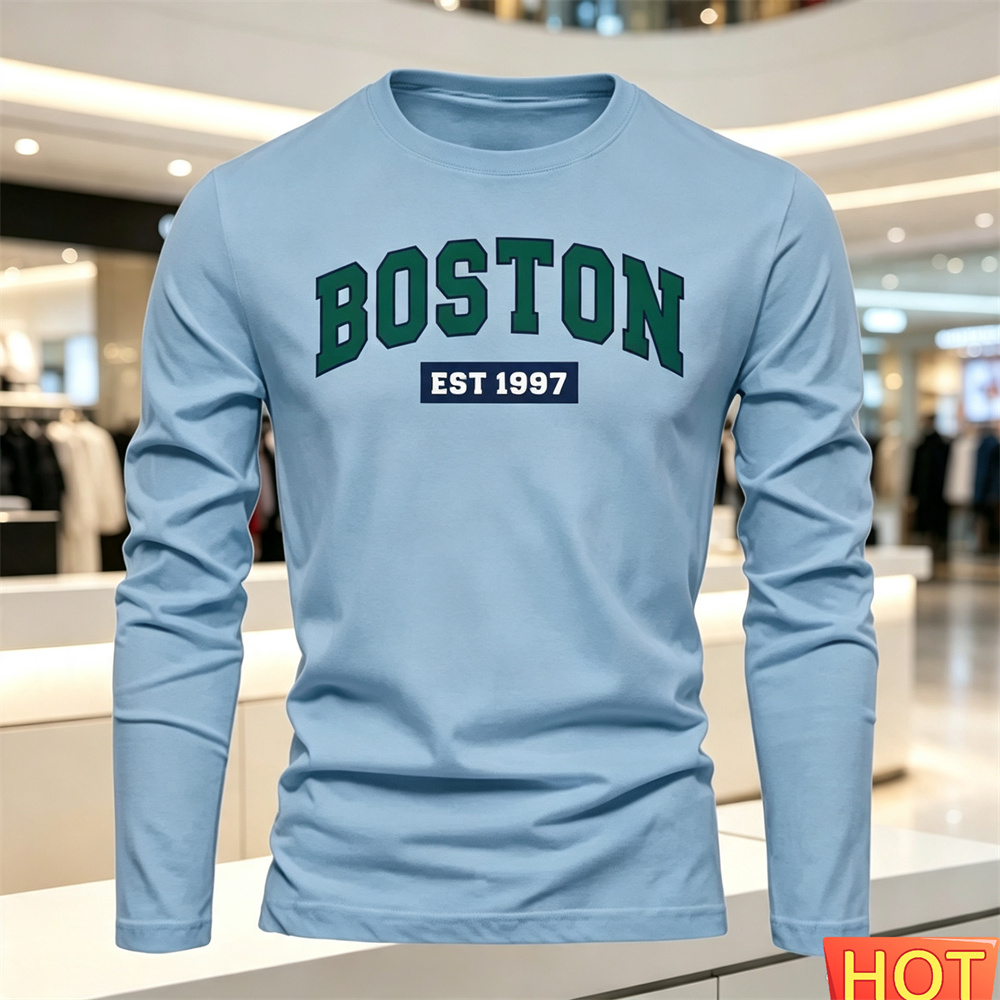 Kaos Lengan Panjang Pria Musim - Men'S Fashion Outfits ulasan dan harga