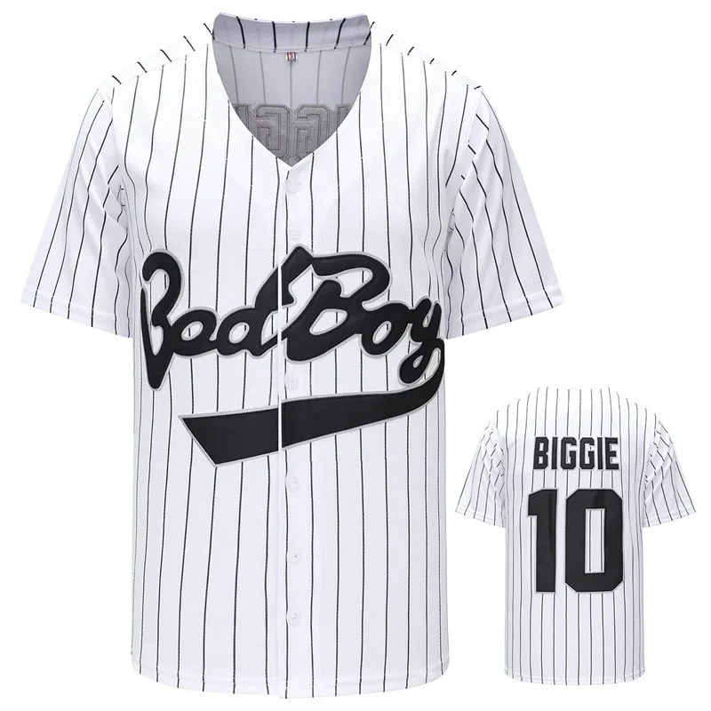 Film # 10 Bad Boy BIGGIE Baseb - Mens Fashion Baseball Jersey ulasan dan harga