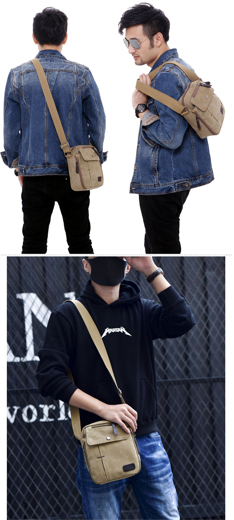 Tas Kanvas Pria Terbaru 2025,  - Men'S Fashion Mag ulasan dan harga