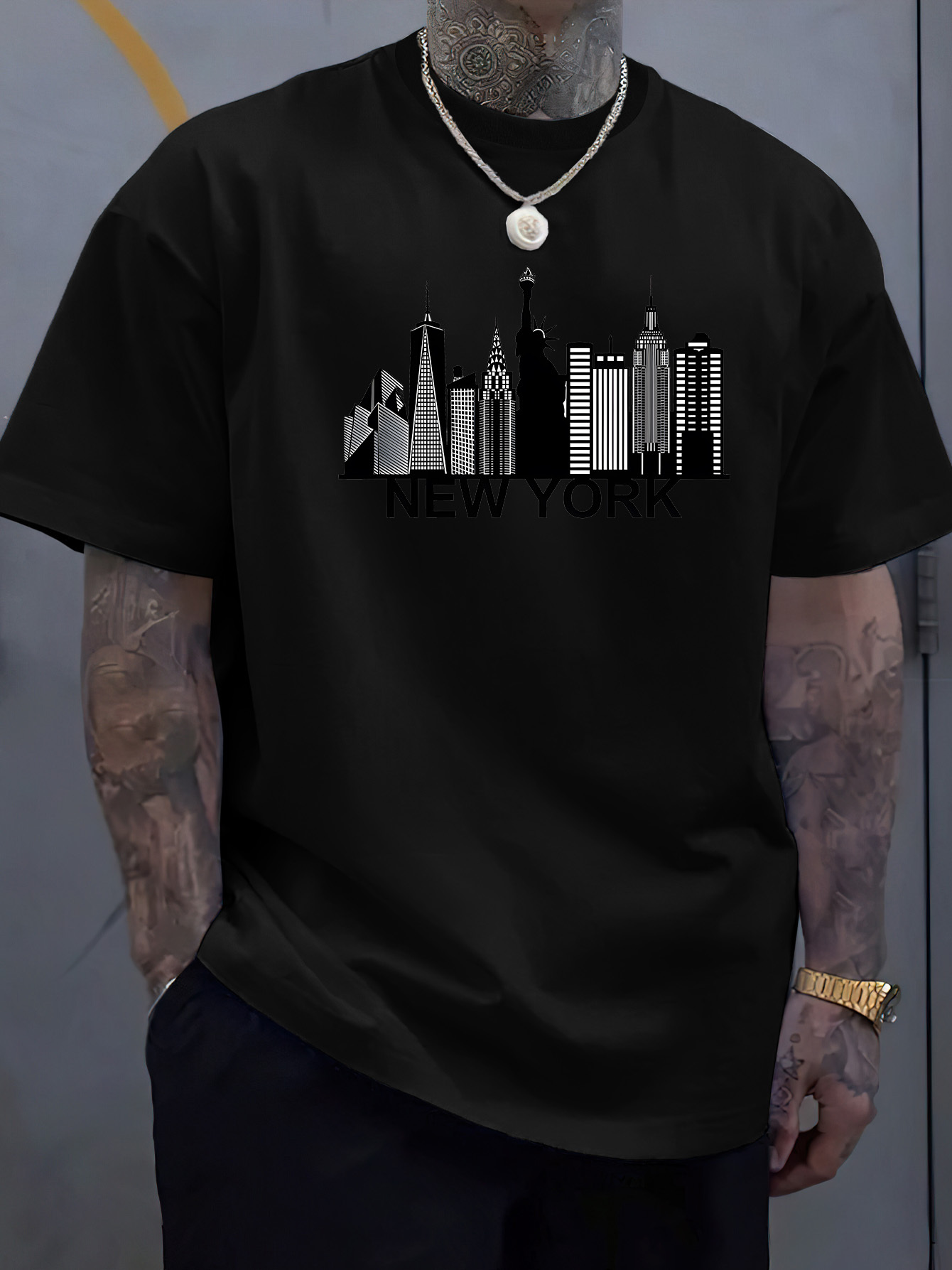 Kaos pria berbahan katun denga - York Men'S Fashion ulasan dan harga