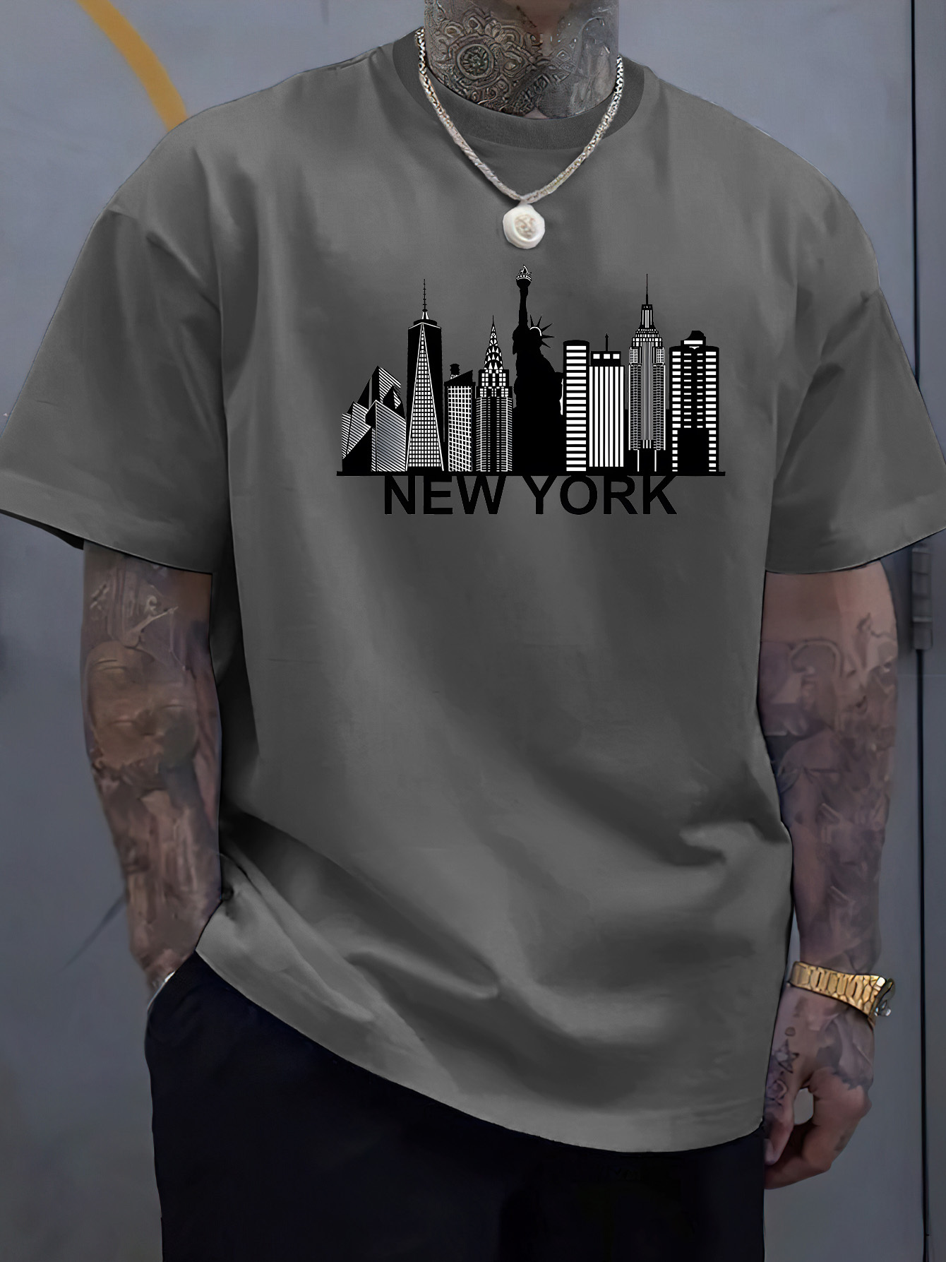 Kaos pria berbahan katun denga - York Men'S Fashion ulasan dan harga