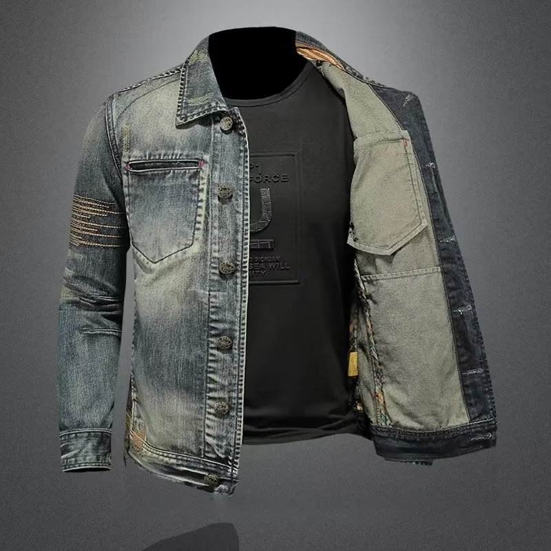 Jaket Denim Musim Dingin 2025  - Men'S Fashion Jeans 2025 ulasan dan harga