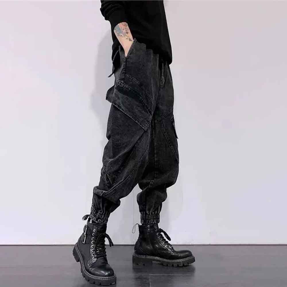Celana Denim Pria Warna Solid  - Men'S Fashion Jeans 2025 ulasan dan harga