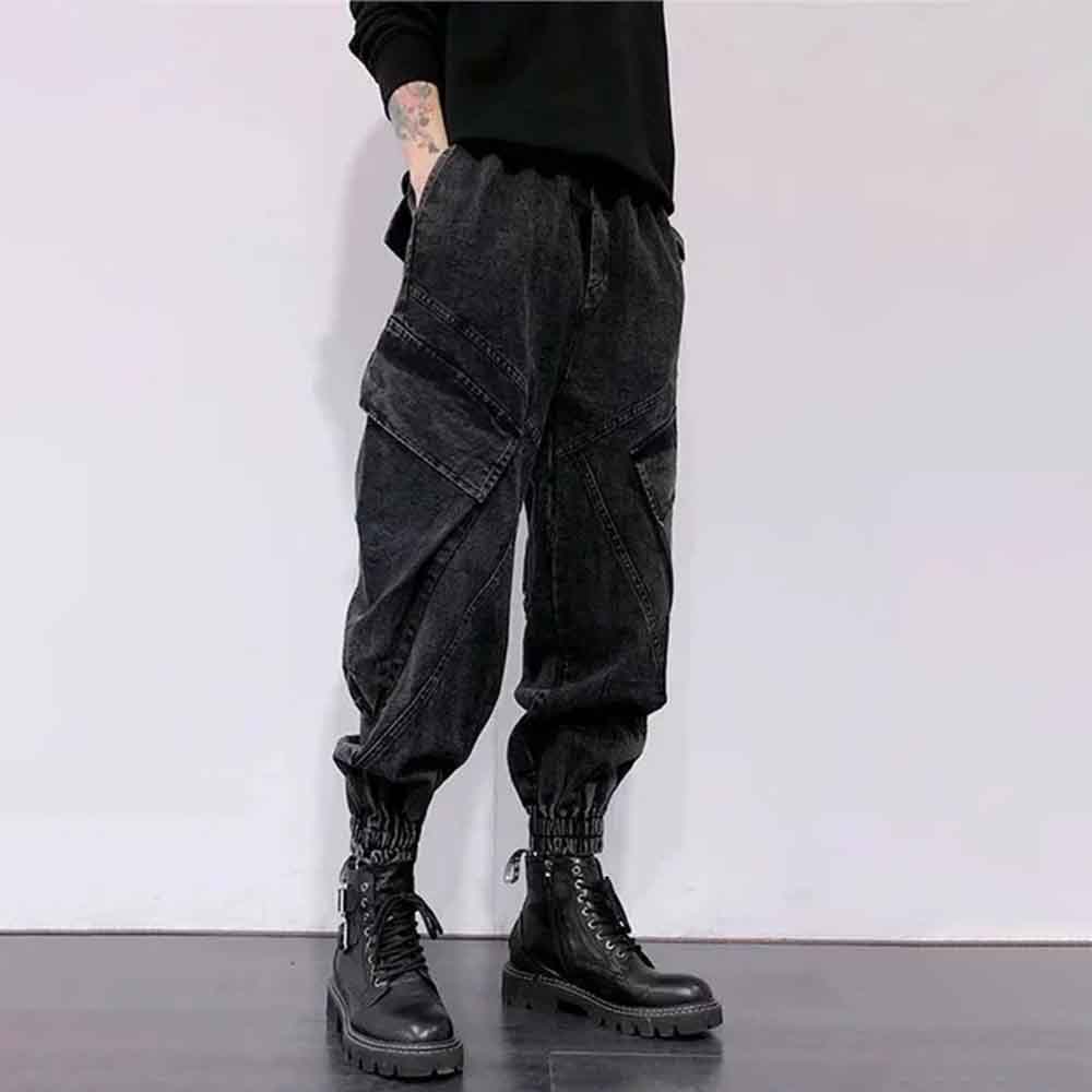 Celana Denim Pria Warna Solid  - Men'S Fashion Jeans 2025 ulasan dan harga