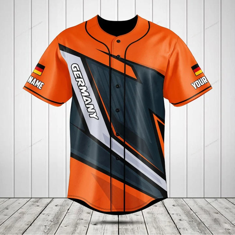 Kemeja Kancing Grafis Lambang  - Mens Fashion Baseball Jersey ulasan dan harga