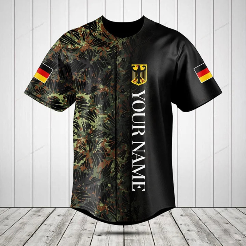 Kemeja Kancing Grafis Lambang  - Mens Fashion Baseball Jersey ulasan dan harga
