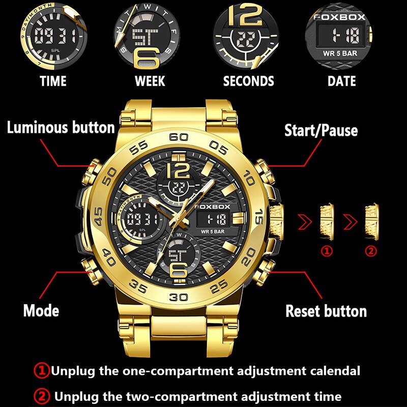 FOXBOX jam tangan bisnis modis - Men'S Fashion Zone ulasan dan harga