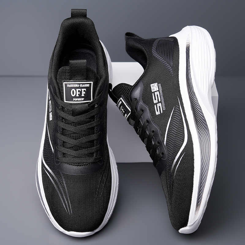 Sepatu Sol Karet Kulit Sinteti - Mens Fashion Trainers 2025 ulasan dan harga