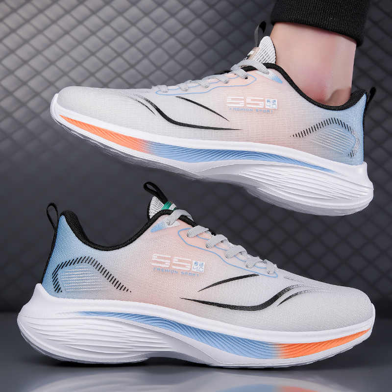 Sepatu Sol Karet Kulit Sinteti - Mens Fashion Trainers 2025 ulasan dan harga