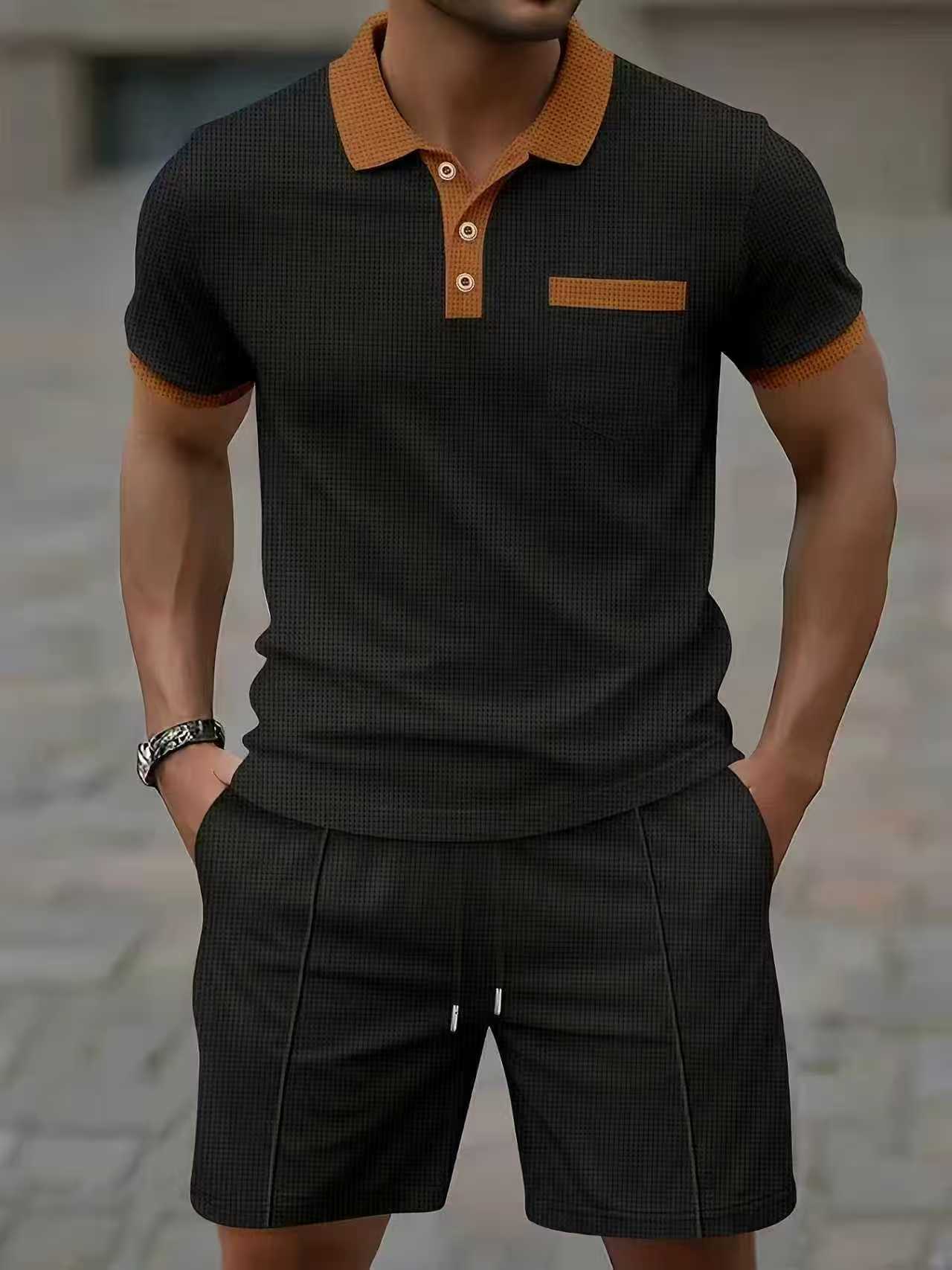 Setelan kaos polo lengan pende - Men'S Fashion V Neck T Shirts ulasan dan harga