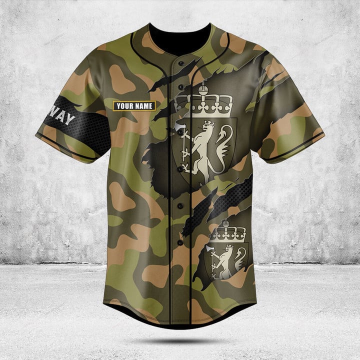 Kaos Kancing Grafis Peta Norwe - Mens Fashion Baseball Jersey ulasan dan harga