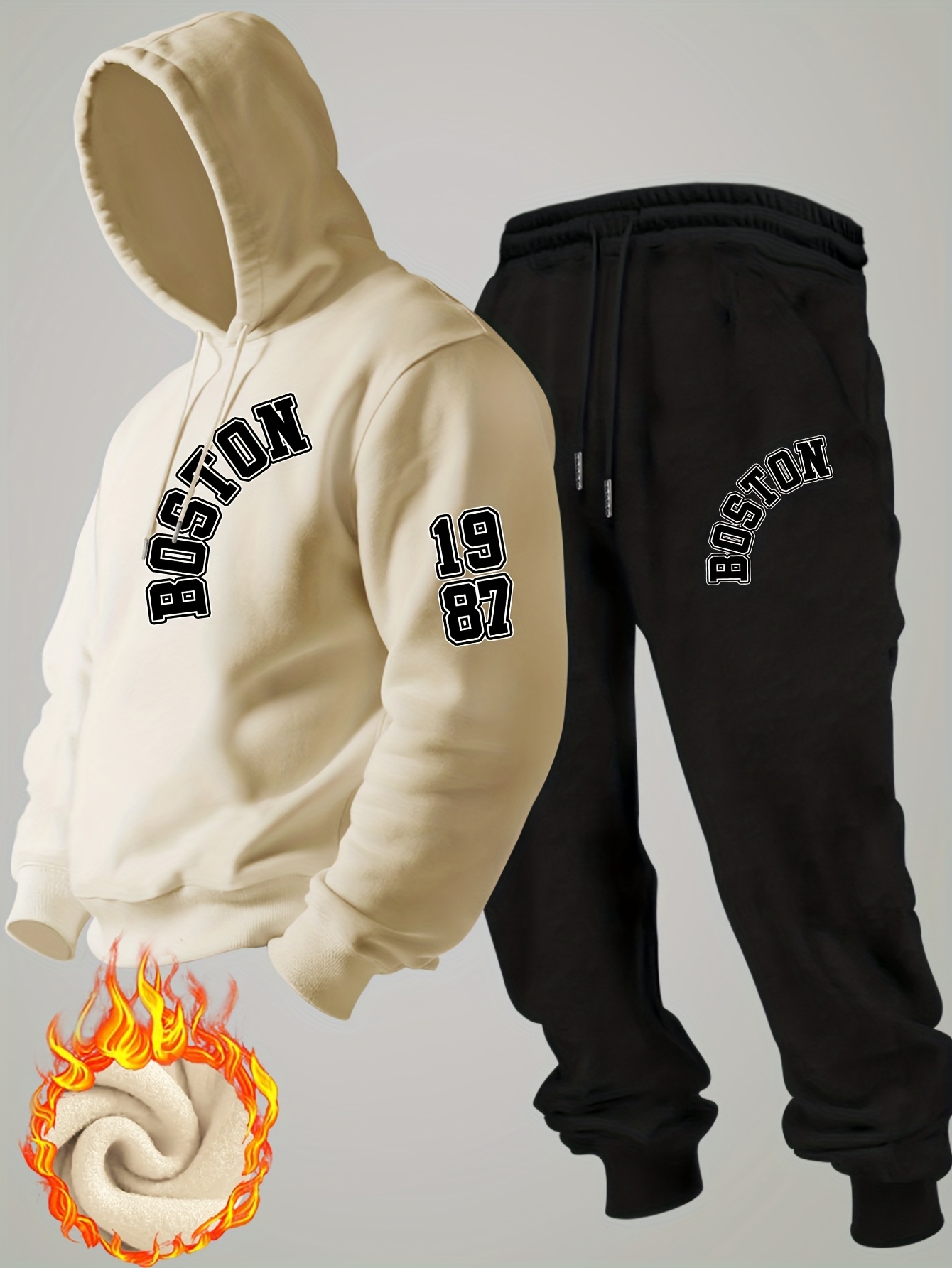 2026 Setelan Hoodie Fleece Mus - Men'S Fashion Outfits ulasan dan harga