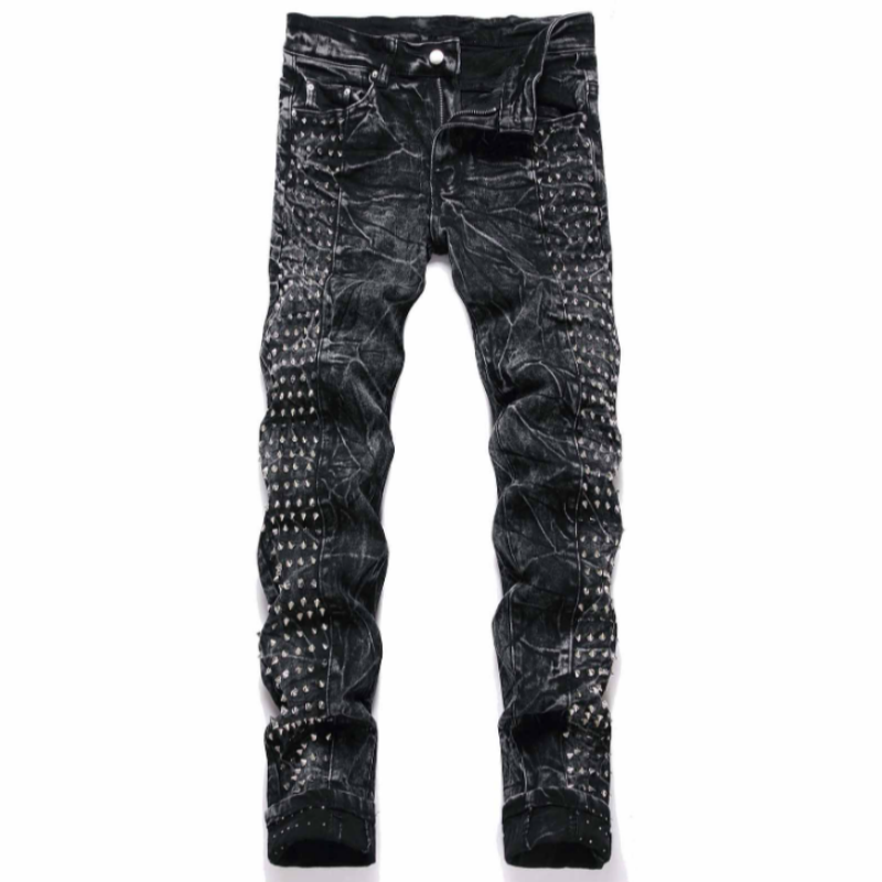 2025 desain rivet trendi jalan - Men'S Fashion Jeans 2025 ulasan dan harga