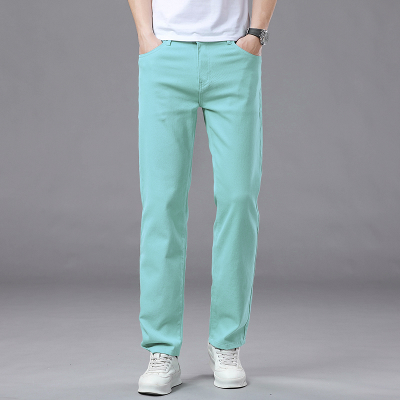 Celana Jeans Warna-warni Elast - Men'S Fashion Jeans 2025 ulasan dan harga