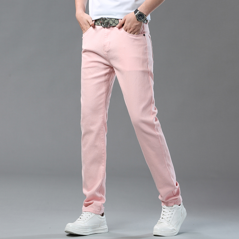 Celana Jeans Warna-warni Elast - Men'S Fashion Jeans 2025 ulasan dan harga