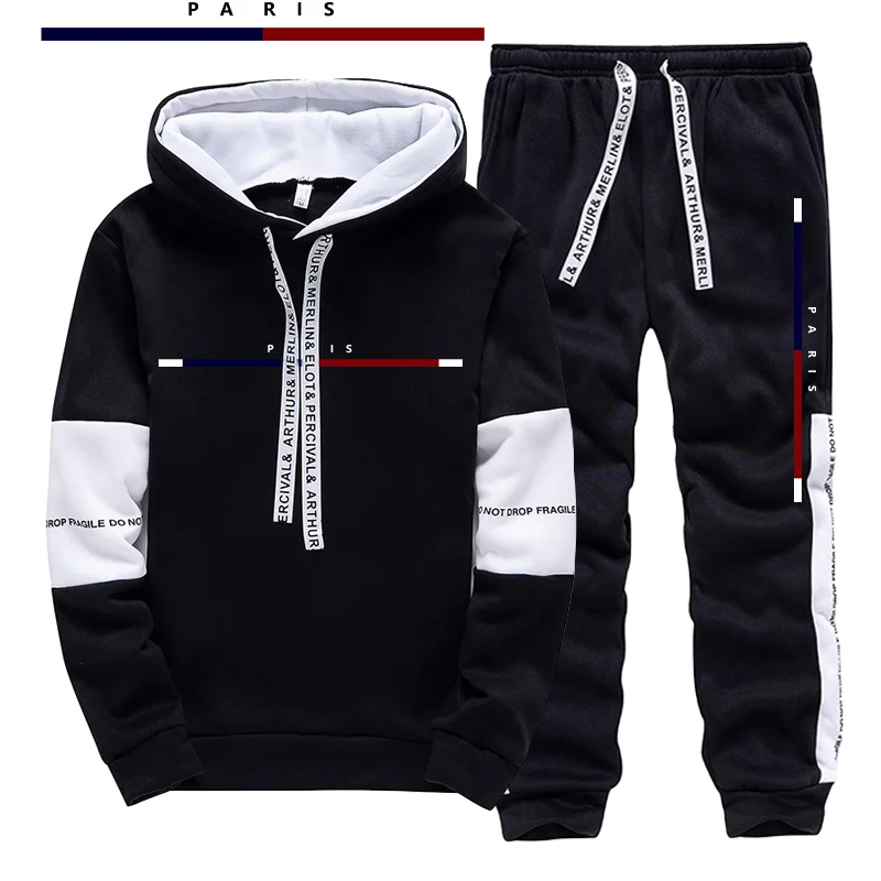 Setelan Pria Motif Cetak Paris - Men'S Fashion Outfits ulasan dan harga