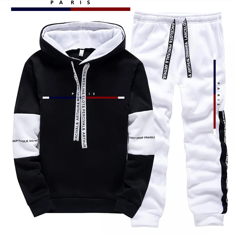 Setelan Pria Motif Cetak Paris - Men'S Fashion Outfits ulasan dan harga