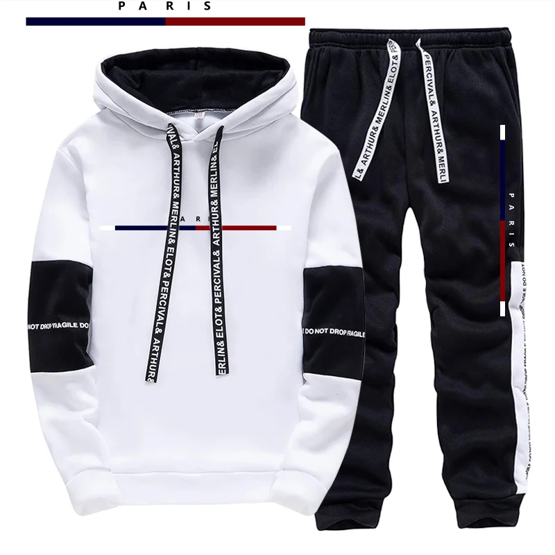 Setelan Pria Motif Cetak Paris - Men'S Fashion Outfits ulasan dan harga